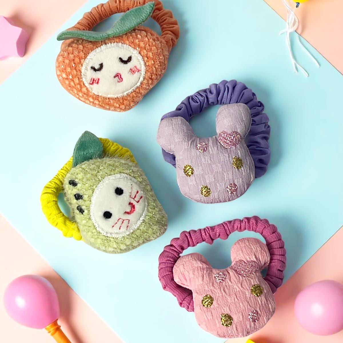 Miniatura 7 de Set x12 Moños Infantiles Animales MOx12